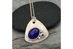 Lapis and sapphire pendant 2