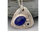 Lapis and sapphire pendant