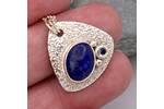 Lapis and sapphire pendant 4