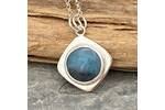 Blue Trolleite gem necklace 2