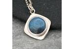 Blue Trolleite gem necklace