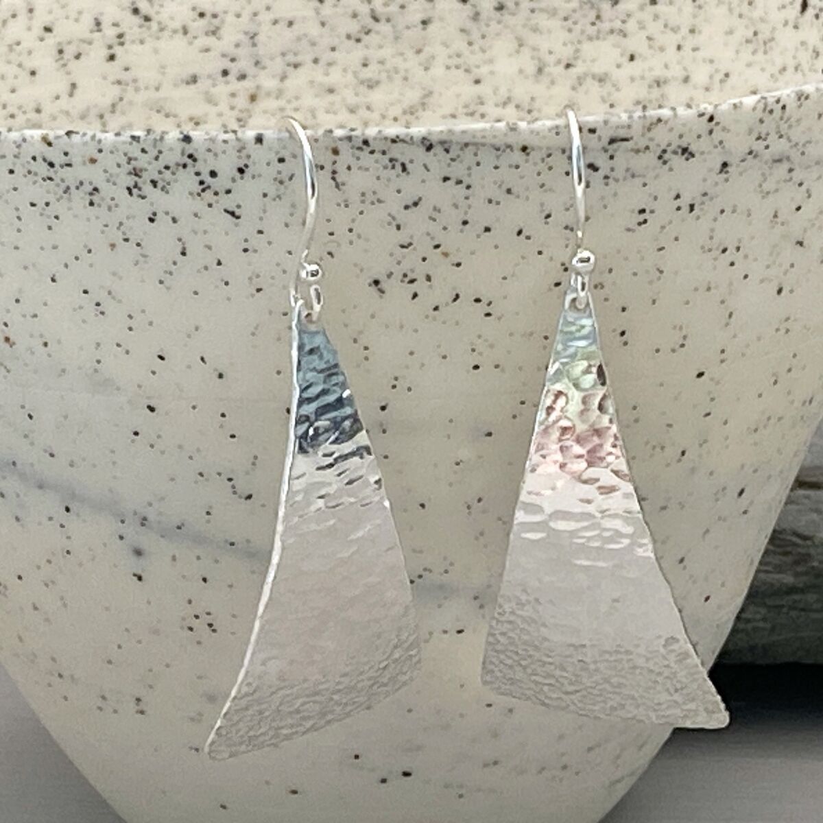 Triangular beach themed earrings 4