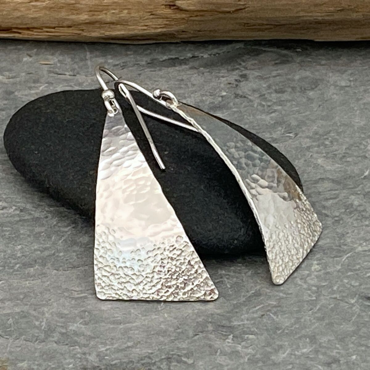 Triangular beach themed earrings 3