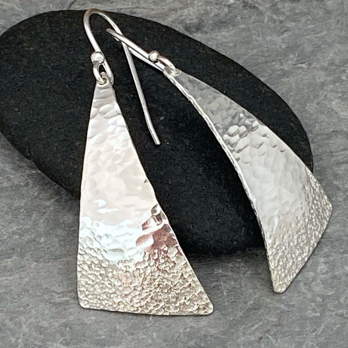 Triangular beach themed earrings
