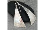 Triangular beach themed earrings