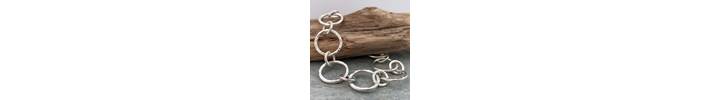 Chunky silver chain bracelet