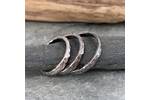 Chunky hammered silver ring 4