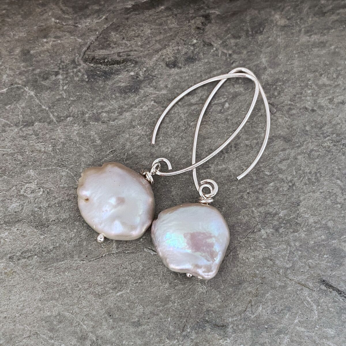 Keshi pearl earrings 3