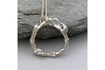 Recycled silver necklace